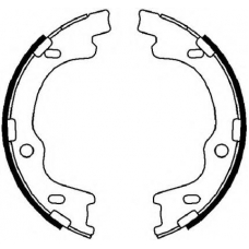 FSB4022 FERODO Комплект тормозных колодок, стояночная тормозная с