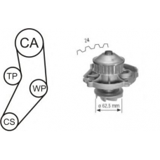 WPK-161601 AIRTEX Водяной насос + комплект зубчатого ремня