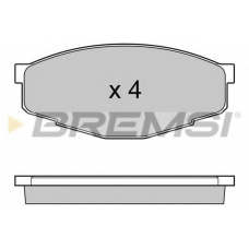 BP2232 BREMSI Комплект тормозных колодок, дисковый тормоз