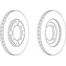 DDF482-1 FERODO Тормозной диск