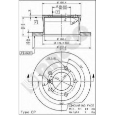 BS 7576 BRECO Тормозной диск