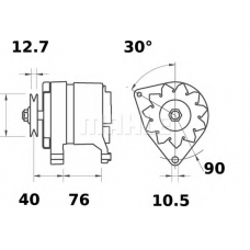 MG 582 MAHLE Генератор