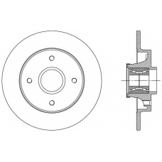 BDA2510.30 OPEN PARTS Тормозной диск