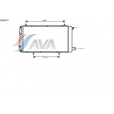 CNA2073 AVA Радиатор, охлаждение двигателя