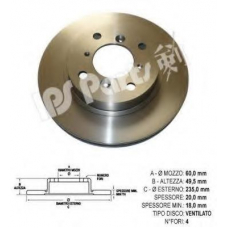 IBT-1814 IPS Parts Тормозной диск