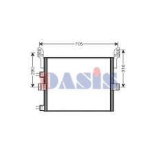 182028N AKS DASIS Конденсатор, кондиционер