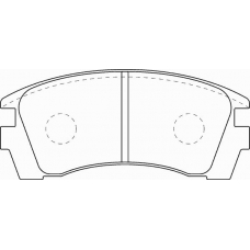 FD7040A NECTO Комплект тормозных колодок, дисковый тормоз