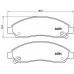 P 34 005 BREMBO Комплект тормозных колодок, дисковый тормоз