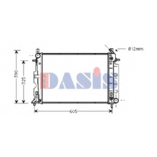 190270N AKS DASIS Радиатор, охлаждение двигателя