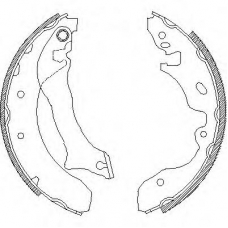 Z4042.00 WOKING Комплект тормозных колодок