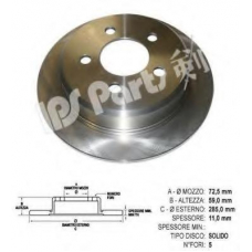 IBP-1995 IPS Parts Тормозной диск