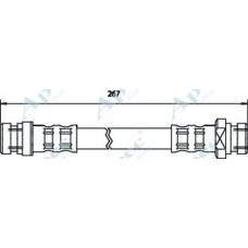 HOS3560 APEC Тормозной шланг