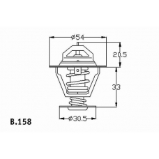 B.158.82 BEHR Термостат, охлаждающая жидкость