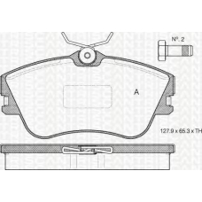 8110 29001 TRIDON Brake pads - front