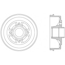 BAD9006.30 OPEN PARTS Тормозной барабан