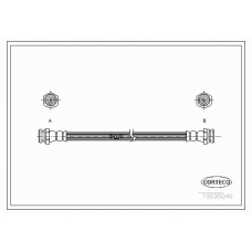 19035046 CORTECO Тормозной шланг