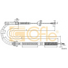 10.8171 COFLE Трос, стояночная тормозная система