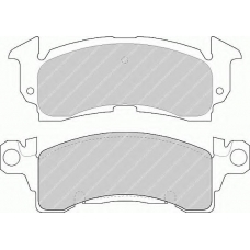 FDB144 FERODO Комплект тормозных колодок, дисковый тормоз