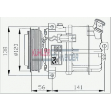 8407121 KUHLER SCHNEIDER Компрессор, кондиционер