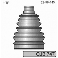 QJB747 QUINTON HAZELL Комплект пылника, приводной вал