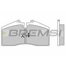 BP2449 BREMSI Комплект тормозных колодок, дисковый тормоз