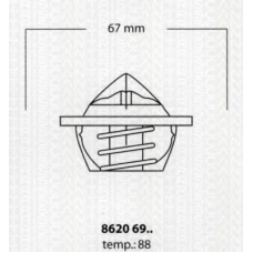 8620 6988 TRISCAN Термостат, охлаждающая жидкость