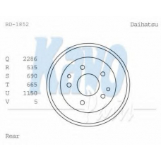 BD-1852 KAVO PARTS Тормозной барабан