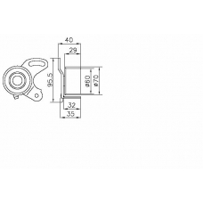 TKR 9987 TIMKEN Натяжной ролик, ремень грм