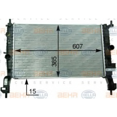 8MK 376 910-291 HELLA Радиатор, охлаждение двигателя