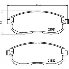 8DB 355 013-991 HELLA Комплект тормозных колодок, дисковый тормоз