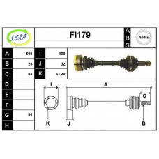 FI179 SERA Приводной вал