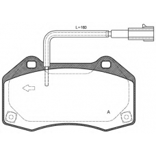 BPA1113.10 OPEN PARTS Комплект тормозных колодок, дисковый тормоз