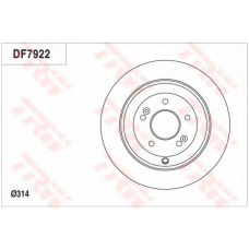 DF7922 TRW Тормозной диск
