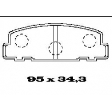 BL1272A1 FTE Колодки тормозные