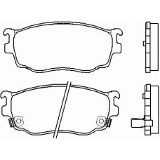 P 49 026 BREMBO Комплект тормозных колодок, дисковый тормоз