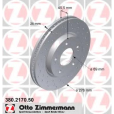 380.2170.50 ZIMMERMANN Тормозной диск