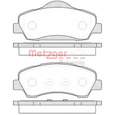 1530.00 METZGER Комплект тормозных колодок, дисковый тормоз