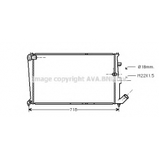 CN2018 AVA Радиатор, охлаждение двигателя