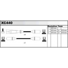 XC440 QUINTON HAZELL Комплект проводов зажигания