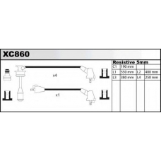 XC860 QUINTON HAZELL Комплект проводов зажигания