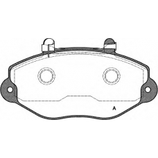 BPA0392.02 OPEN PARTS Комплект тормозных колодок, дисковый тормоз