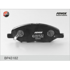 BP43182 FENOX Комплект тормозных колодок, дисковый тормоз