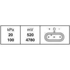 6PP 009 400-131 HELLA Датчик, давление во впускном газопроводе