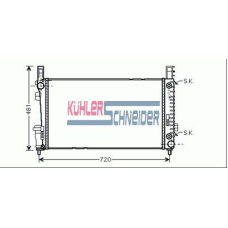 0300711 KUHLER SCHNEIDER Радиатор, охлаждение двигател