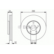 0 986 479 R20 BOSCH Тормозной диск