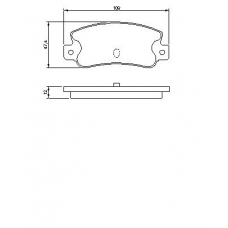 0 986 461 770 BOSCH Комплект тормозных колодок, дисковый тормоз