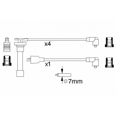 0 986 356 728 BOSCH Комплект проводов зажигания