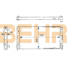 2109139 BEHR Radiator