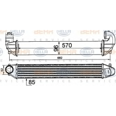 8ML 376 911-411 HELLA Интеркулер