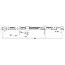 FBH6192 FIRST LINE Тормозной шланг